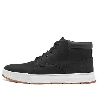 Timberland Maple Grove Wide Fit Leather Chukka Boots Black A5PSGW