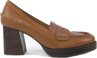 Bibi Lou Leren Loafer in Bruin - Dames - Pumps - Bruin - 40 EU - Schoenen