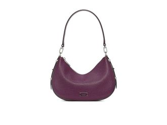 Kate Spade New York Liv Pebbled Leather Convertible Shoulder Tote Womens Handbags Purple Agate