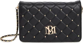 Badgley Mischka Diamond Quilt Crossbody Bag in Black at Nordstrom Rack