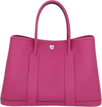 Herm&egrave;s Pre-owned Garden Tote Bag - Dames - Vintage Shopper - Roze - ONE Size - Leer - Vintage