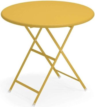 Emu Arc En Ciel Tavolo Tondo Pieghevole &Oslash;80 Giallo Curry Ral 1005 (62)
