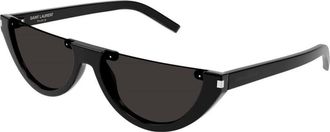 Saint Laurent Mens Black Oval Sunglasses SL563 001
