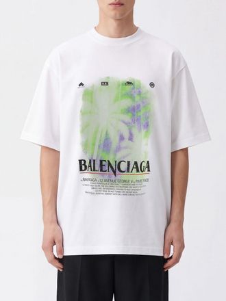 Balenciaga T-shirt relaxed fit in cotone con logo grafico stampato