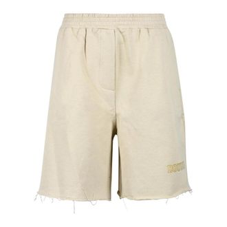 Douuod Katoenen Bermuda Shorts - Dames - Korte Broeken - Beige - S - Katoen - Korte Broeken