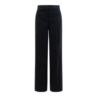 Max Mara Orche High Waist Straight-Leg Broeken - Dames - Broeken - Zwart - Maat: S Katoen