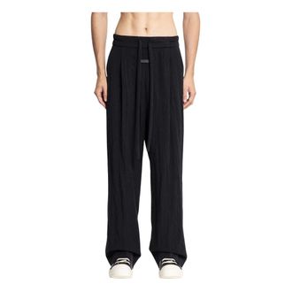 Fear of God Wide Trousers, male, Black, M, Tencel Nylon Drawstring Straight Pant