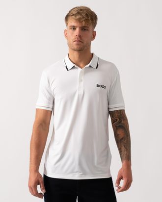HUGO BOSS Paul Pro Poloshirt in Wit