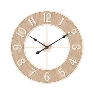 OEM Reloj De Pared 3d Silencioso Tuserxln, Reloj De Pared Moderno Con Acabado De Madera Y N&uacute;meros Ar&aacute;bigos Para Sala De Estar, Dormitorio U Oficina - 60 C