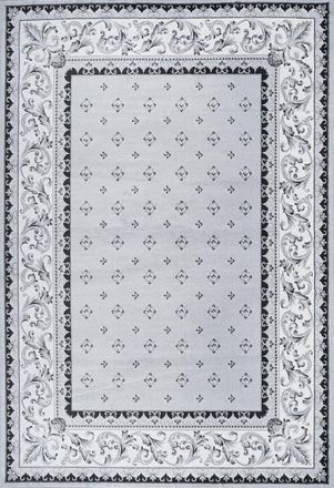 Jonathan Y Designs Acanthus French Border Area Rug in Light Gray/cream at Nordstrom, Size 5Ft 0In X 8Ft 0In