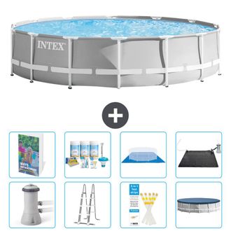 Intex Piscina Prism Frame Redonda - 427x107 Cm - 9-piezas S632