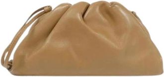 Bottega Veneta Pre-owned Calf Shoulder Bag - Dames - Vintage Clutch - Bruin - ONE Size - Leer - Vintage