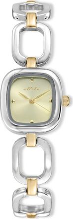 Ettika Square Link Bracelet Watch in Gold/Mixed Metal at Nordstrom Rack