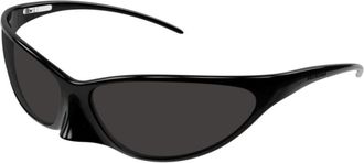 Balenciaga Bb 0349S Zonnebril - unisex - Zonnebrillen - Zwart - 70 MM - Nylon - Accessoires