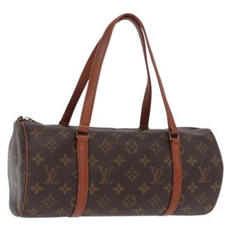 Louis Vuitton Papillon Handbag Monogram Canvas Brown Canvas Handbag (Pre-Owned)