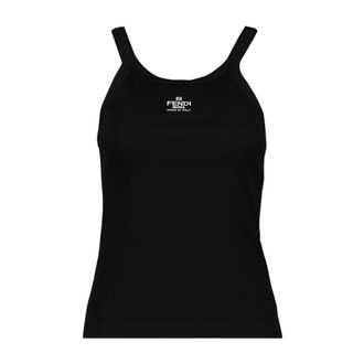 Fendi Mujer, Camisetas, Negro, Talla: S