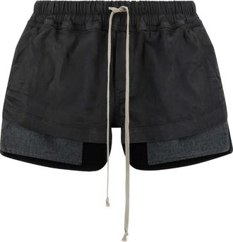 Rick Owens Shorts Fog Boxers con coulisse - Nero