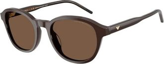 Emporio Armani Authentieke Bril met Topkwaliteit - unisex - Zonnebrillen - Bruin - 51 MM - Accessoires