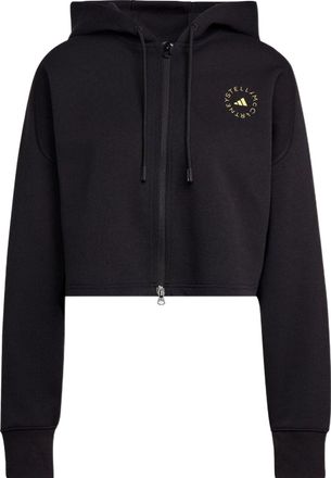 adidas (WMNS) adidas by Stella McCartney Cropped Hoodie Asia Sizing Black HG1946
