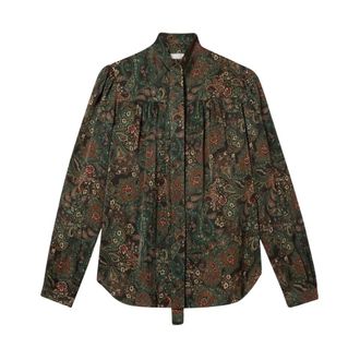 Brooks Brothers Paisley Blouse - Dames - Blouses - Veelkleurig - L - Overhemden