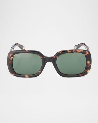 Chlo&eacute; Marcie 53mm Rectangular Sunglasses