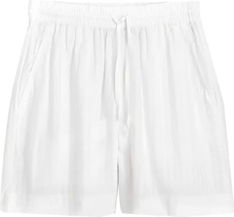 GANT drawstring textured shorts - women - Fabric - 36 - White