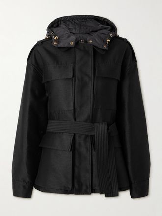 Moncler Giacca Imbottita In Shell Essalois - Nero