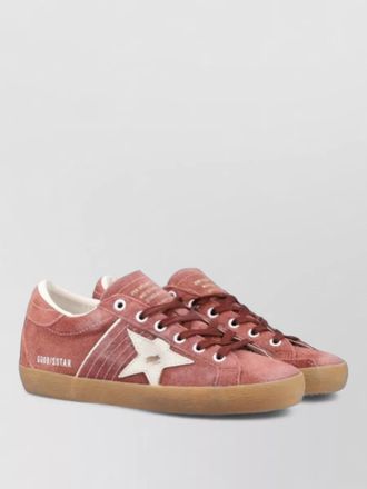 Golden Goose superstar suede upper sneakers contrast sole