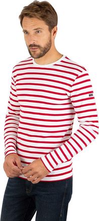 Armor Lux Armor Lux Mens Crozon T-Shirt Not Applicable, Multicolour (Blanc/Braise 320), Xx-Large (Manufacturer Size: Xx-Large)