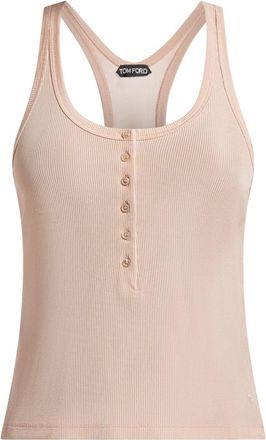 Tom Ford ribbed tank top - women - Viscose/Spandex/Elastane - 42 - Pink