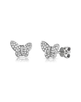 Sabrina Designs 14K 0.22 Ct. Tw. Diamond Butterfly Earrings