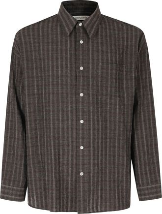 Sunflower Brown Stable Classic Collar Viscose-Blend Shirt