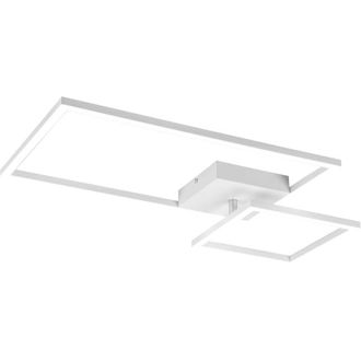 Reality Padella plafoniera led bianca con snodo ed intensita regolabile con interruttore l. 63CM