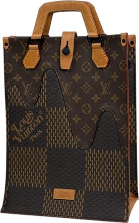 Louis Vuitton Brown Monogram Damier Canvas Tote Bag (Pre-Owned)