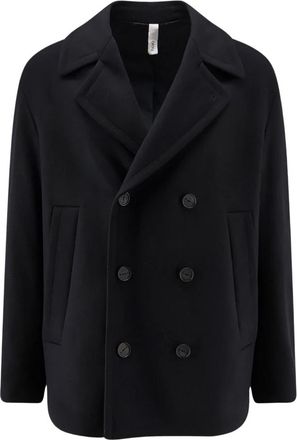 Hev&ograve; Uomo, Cappotti, Nero, XL, new