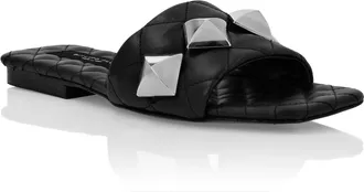 Philipp Plein Matelass&egrave; Sandals Flat Studs