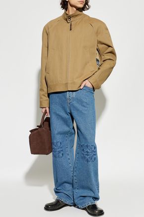 Loewe Wool Jacket, Mens, Brown