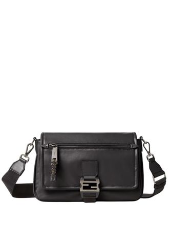 Fendi Black Flux Medium Messenger Bag