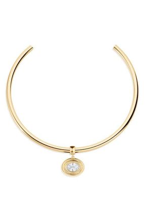 Thatch Starlet Oval Cubic Zirconia Choker in 14K Gold Plated at Nordstrom
