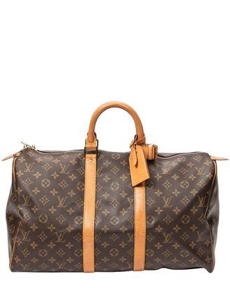 Louis Vuitton Brown Monogram Canvas Keepall (Authentic Pre-Loved)