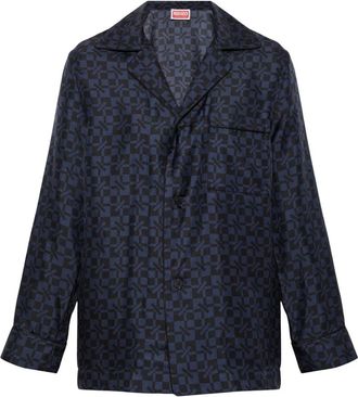 Kenzo Camicia Kenzogram - - Blouses & Shirts - Donna - Blu - XS
