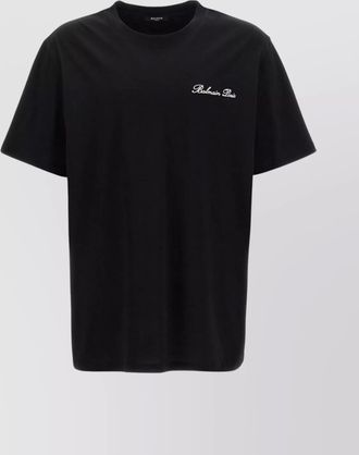 Balmain distinctive crew neck t-shirt