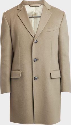 Brioni Men & apos;s Wool and Cashmere Double-Face Top Coat