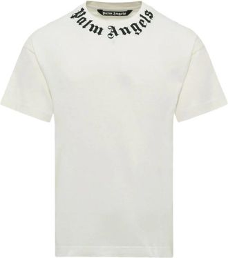 Palm Angels T-shirts - Heren - T-shirts - Wit - S - Tops