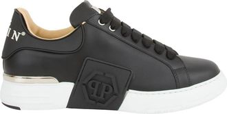 Philipp Plein Lo-Top Sneakers Phantom Kick$ - Heren - Sneakers - Zwart - 46 EU - Leer - Schoenen