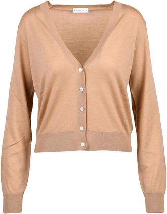 Ballantyne Truien & Vesten, Dames, Bruin, M, Wol, Korte Cardigan