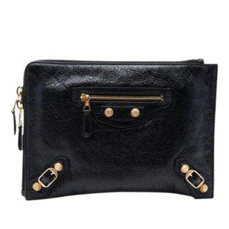 Balenciaga Pre-owned Clutches, female, Black, Size: ONE SIZE Pre-owned Vintage Clutch