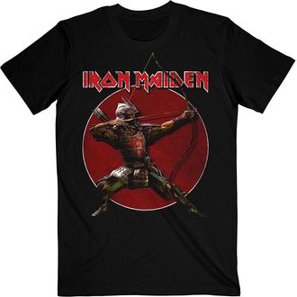 Iron Maiden T Shirt Senjutsu Eddie Archer Red Circle Official Mens Black XXL