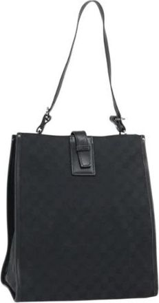 Gucci Pre-owned Canvas Schoudertas - Dames - Vintage Schoudertas - Zwart - ONE Size - Vintage