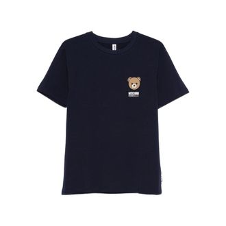 Moschino Bear-print Crew-neck T-shirt